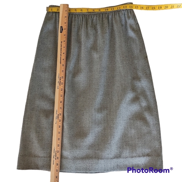 Whip-o-Will Skirt Suit Women's Sz 12 Gray Herringbone 2 Piece Vintage Work Wear - Picture 7 of 16